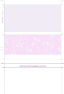 Security Back 1/2 x 11 Cut Sheet, Z Fold - Snap Pack Mail Security Back 8 1/2 x 11 Cut Sheet, Z Fold