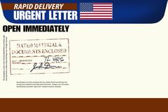 Urgent Letter with Stamp