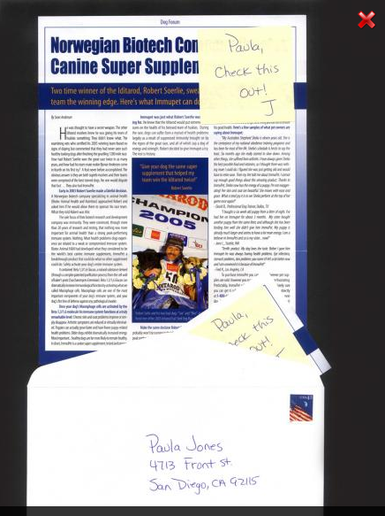 Color article and Post It note