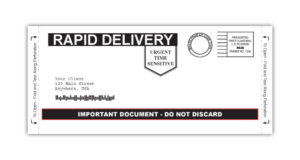 Rapid Delivery C Fold Snap Pack Black and White - Snap Pack Mail Rapid Delivery C Fold Snap Pack Black and White