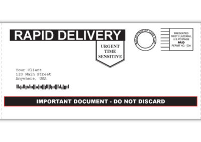 Rapid Delivery C Fold Snap Pack Black and White