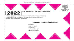 2022 Snappack Front Pink Triangle Sample - Snap Pack Mail 2022 Snappack Front Pink Triangle Sample
