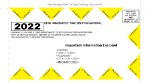 2022 Snappack Front Yellow Triangle Sample - Snap Pack Mail 2022 Snappack Front Yellow Triangle Sample